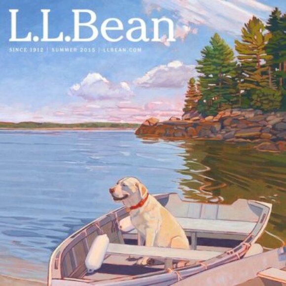 Cozy L.L. Bean Navy and Red Winter Jacket - Picture 2 of 9